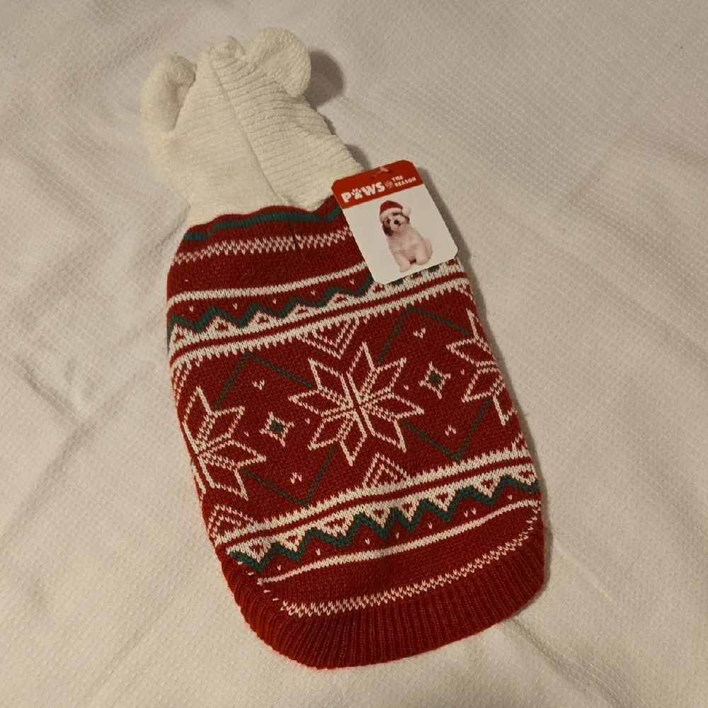 Paws For The Season Dog Sweater